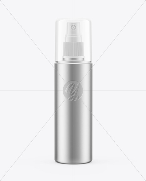 Metallic Spray Bottle Mockup