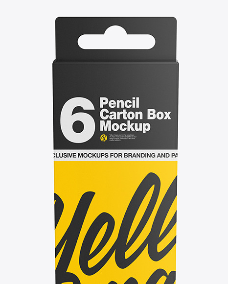 Pencil Box Mockup