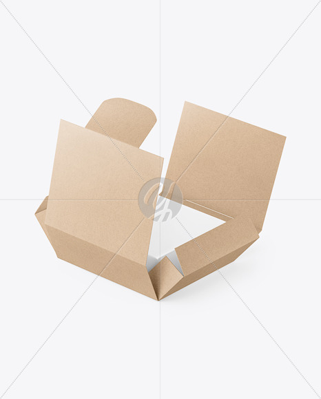 Opened Soap Bar Kraft Paper Packaging Box Mockup