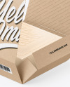 Opened Soap Bar Kraft Paper Packaging Box Mockup