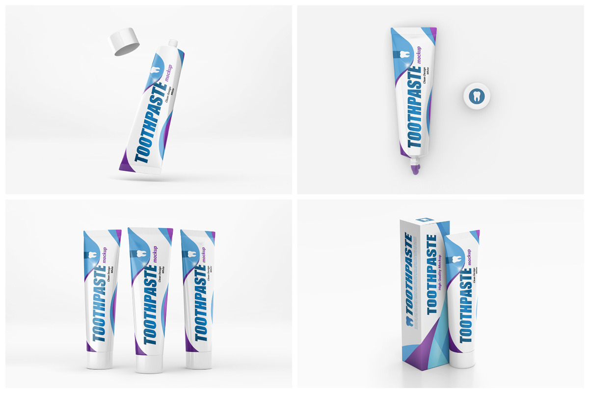 Toothpaste Mockup Toothpaste Mockup