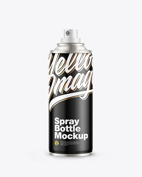 Matte Spray Bottle Mockup