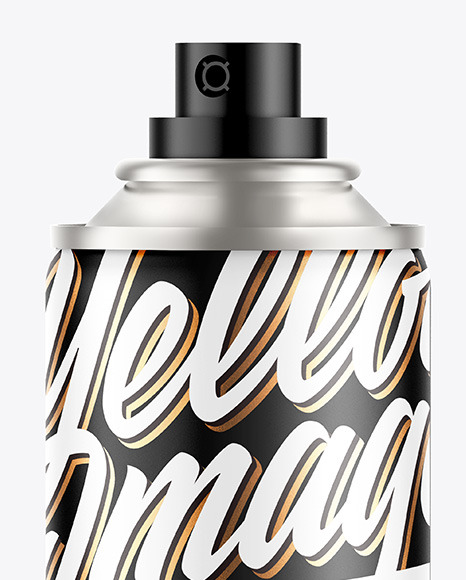 Matte Spray Bottle Mockup