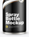 Matte Spray Bottle Mockup