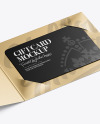 Metallic Gift Card Mockup