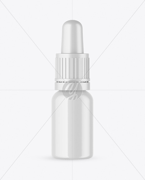 Glossy Dropper Bottle Mockup