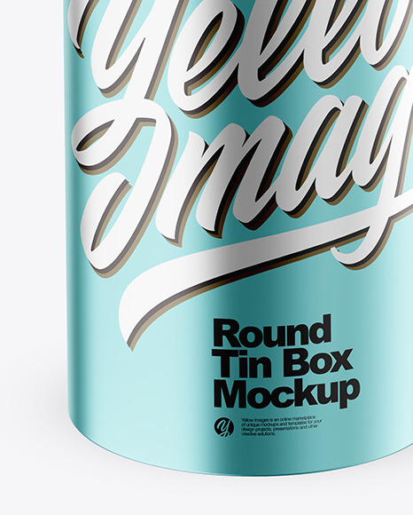 Round Tin Can Mockup