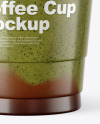 Coffee Cup with Matcha Powder Topping Mockup