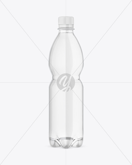 Clear Plastic Water Bottle Mockup