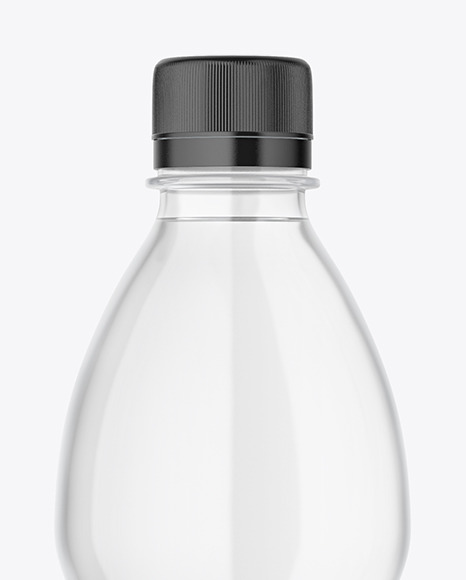 Clear Plastic Water Bottle Mockup