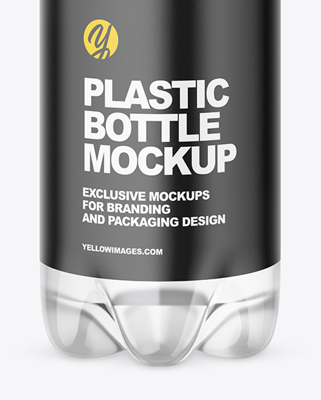 Clear Plastic Water Bottle Mockup