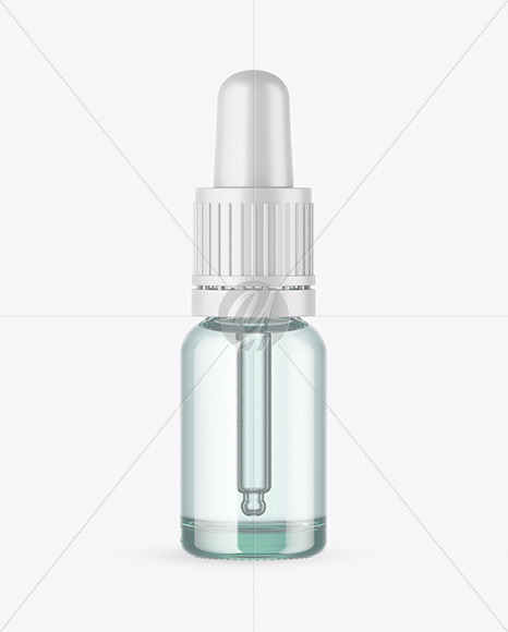 Clear Glass Dropper Bottle Mockup