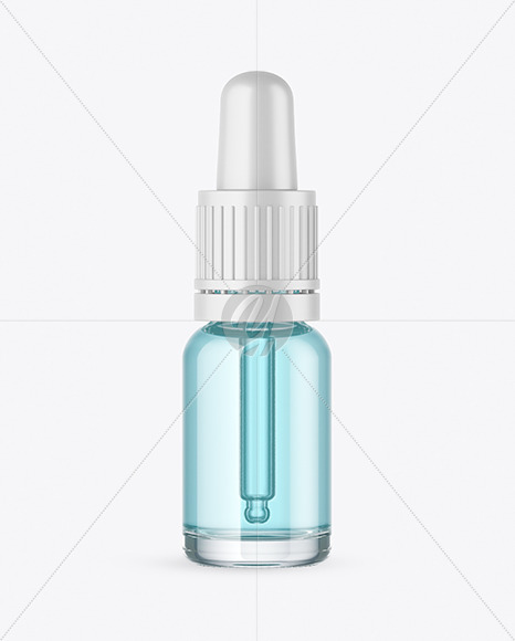 Clear Glass Dropper Bottle Mockup