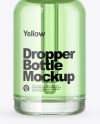 Clear Glass Dropper Bottle Mockup