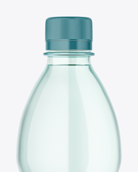 Green Plastic Water Bottle Mockup