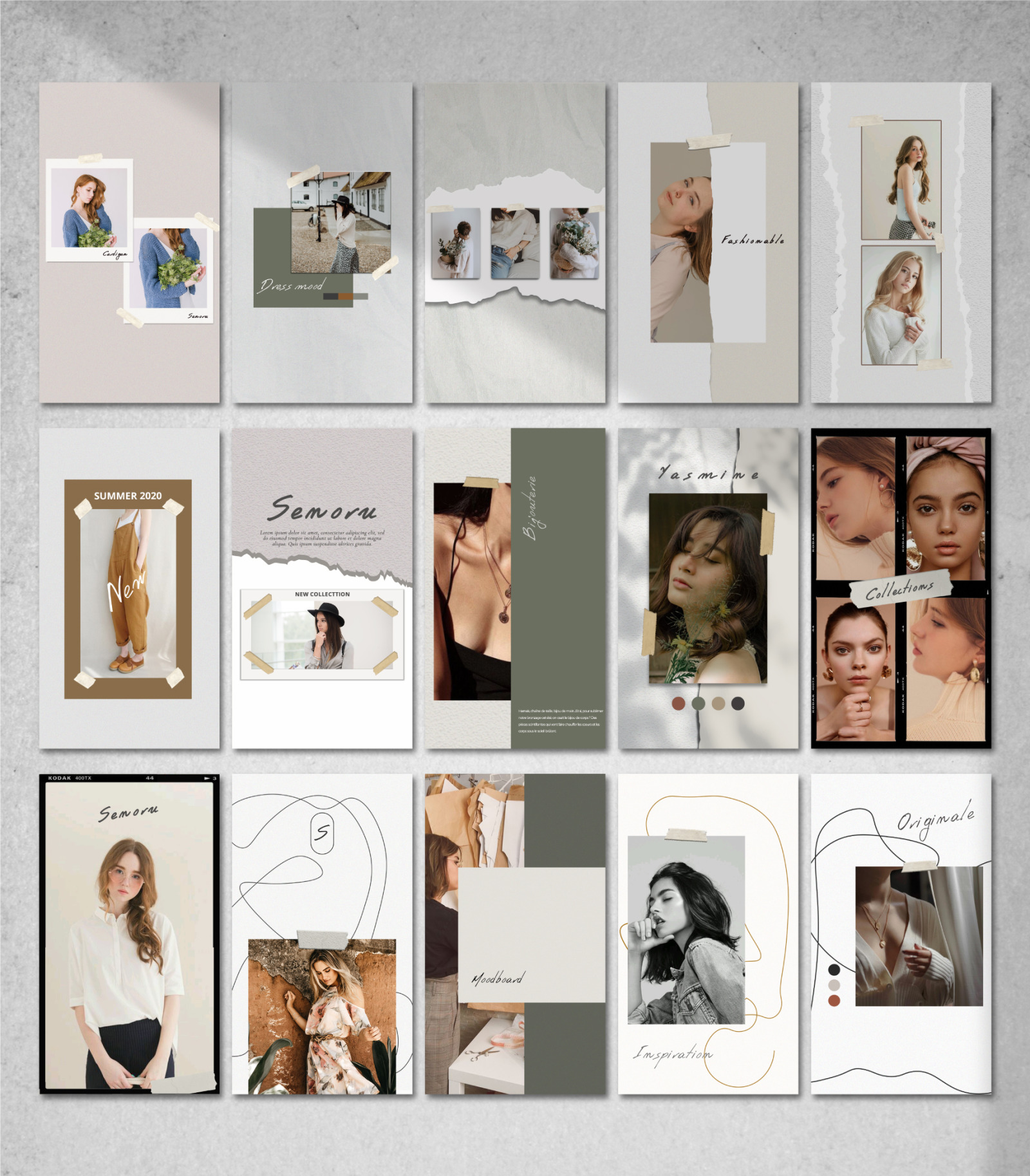 Senoru - Instagram Template on Yellow Images Creative Store - 64480