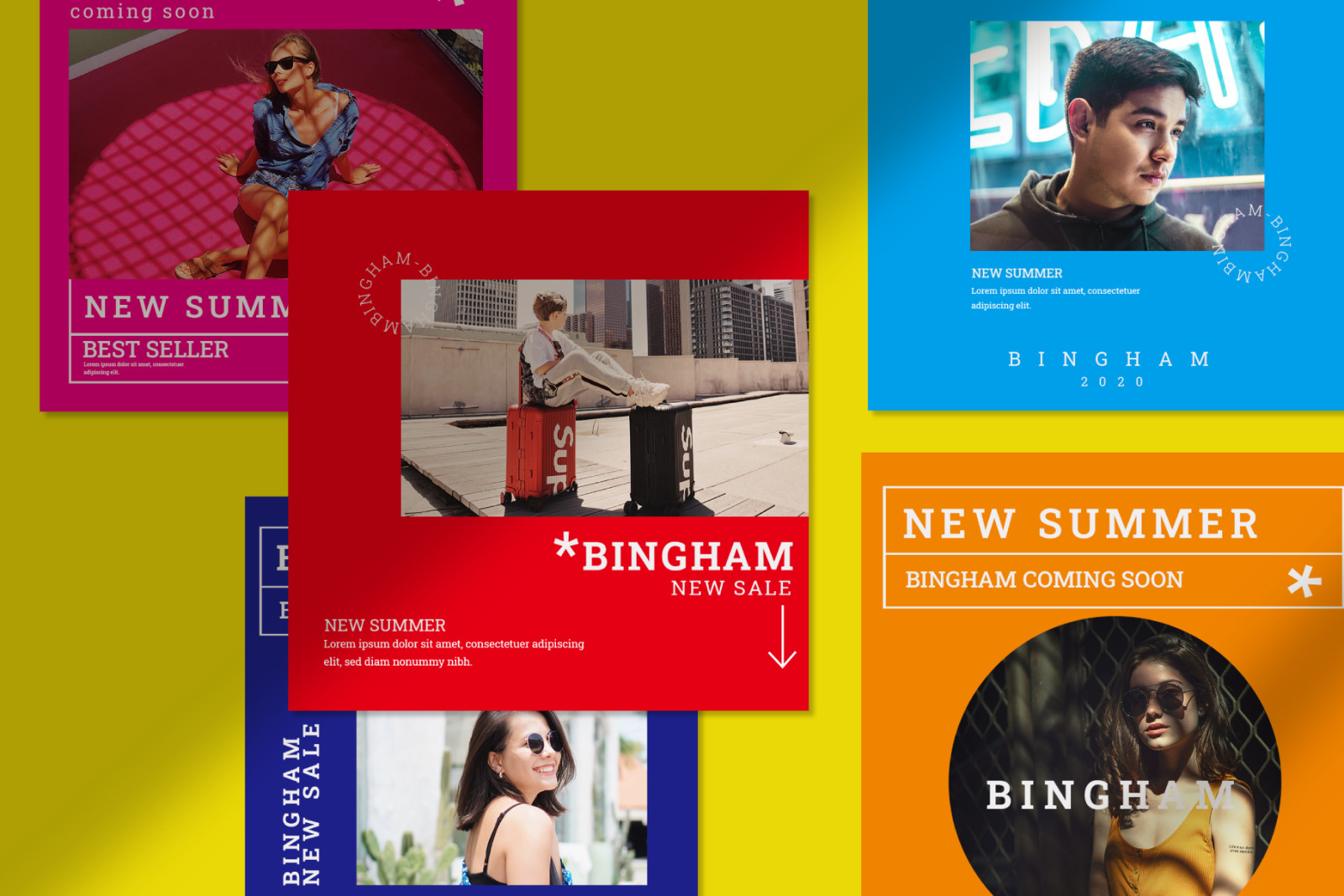 BINGHAM - Pastel Instagram Template BINGHAM - Pastel Instagram Template