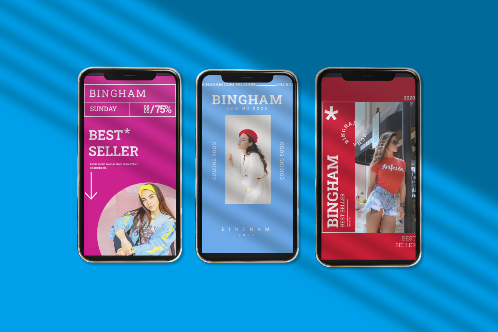 BINGHAM - Pastel Instagram Template BINGHAM - Pastel Instagram Template
