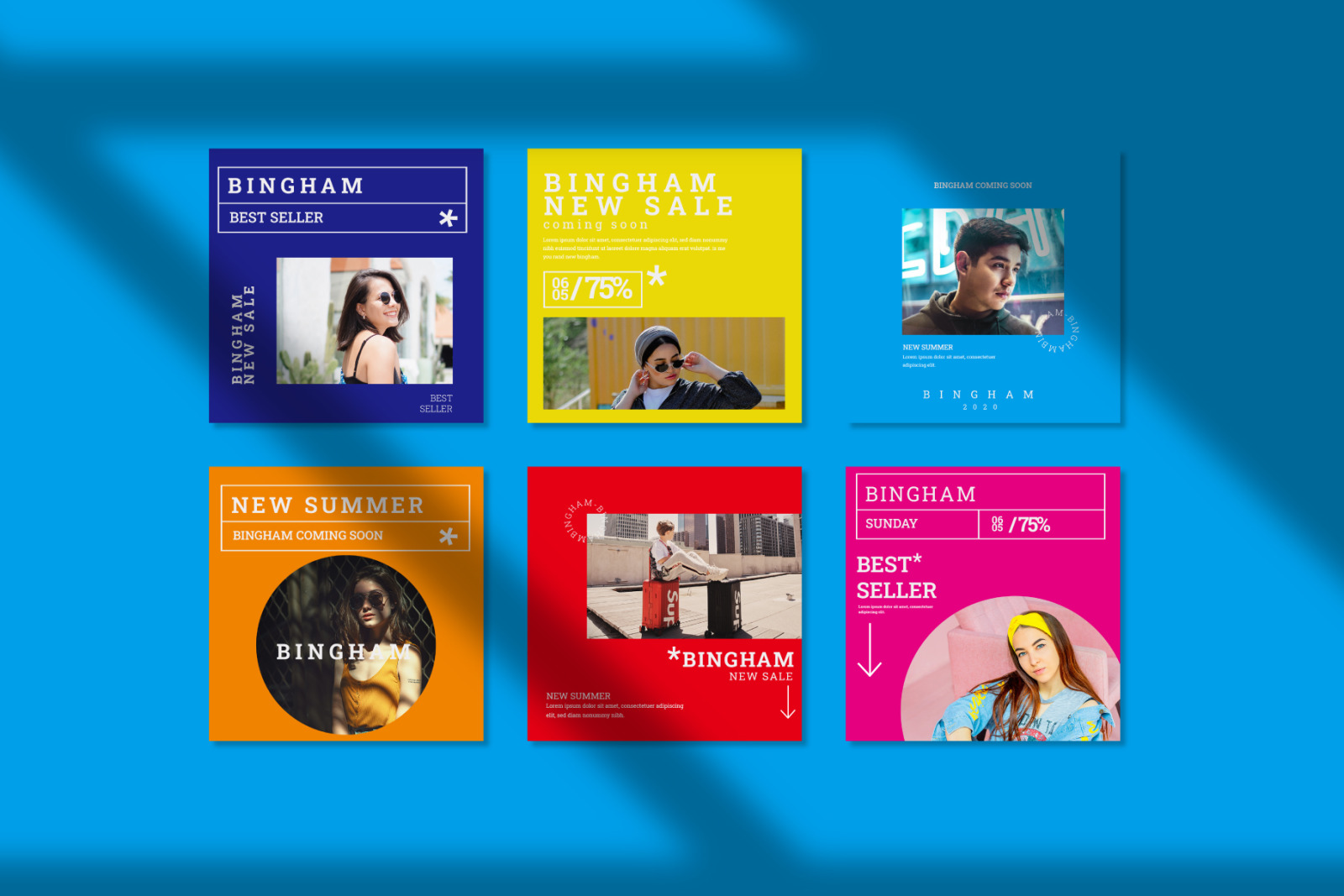 BINGHAM - Pastel Instagram Template BINGHAM - Pastel Instagram Template