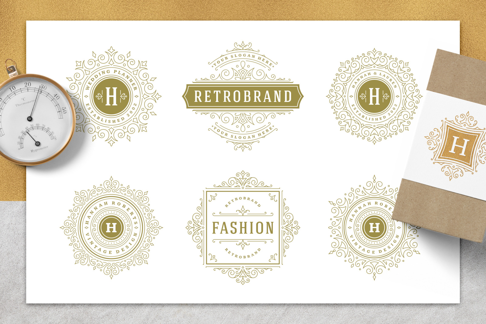 36 Luxury Ornament Logos