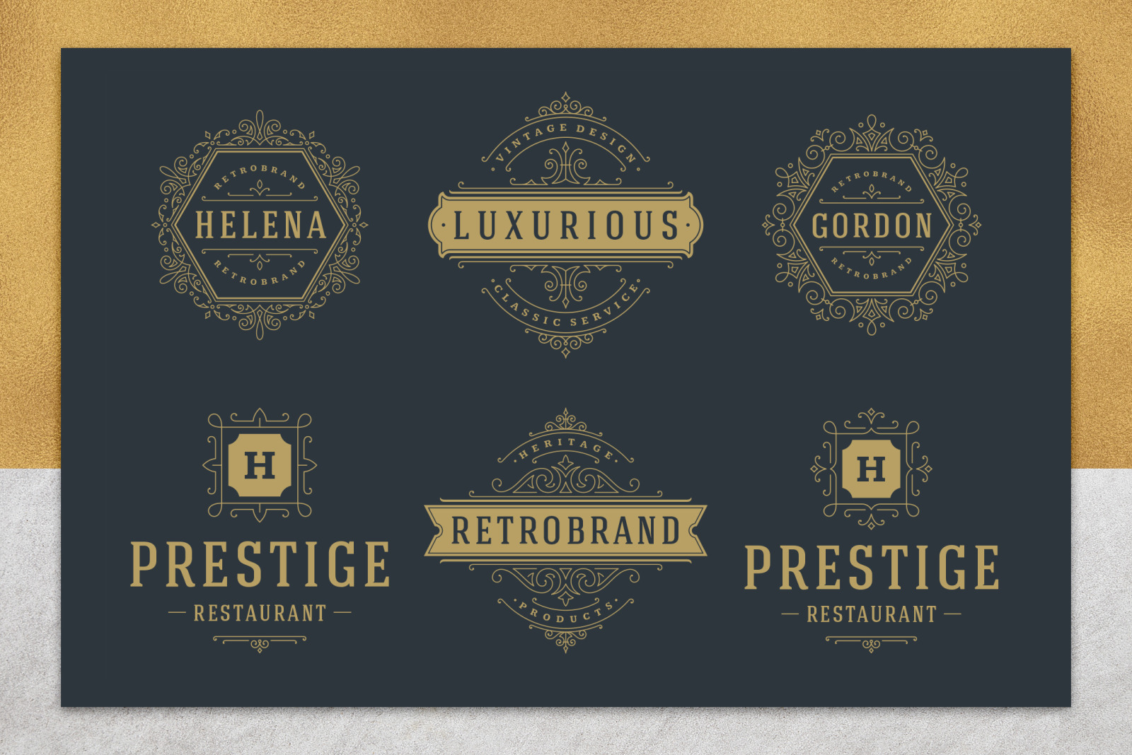 36 Luxury Ornament Logos