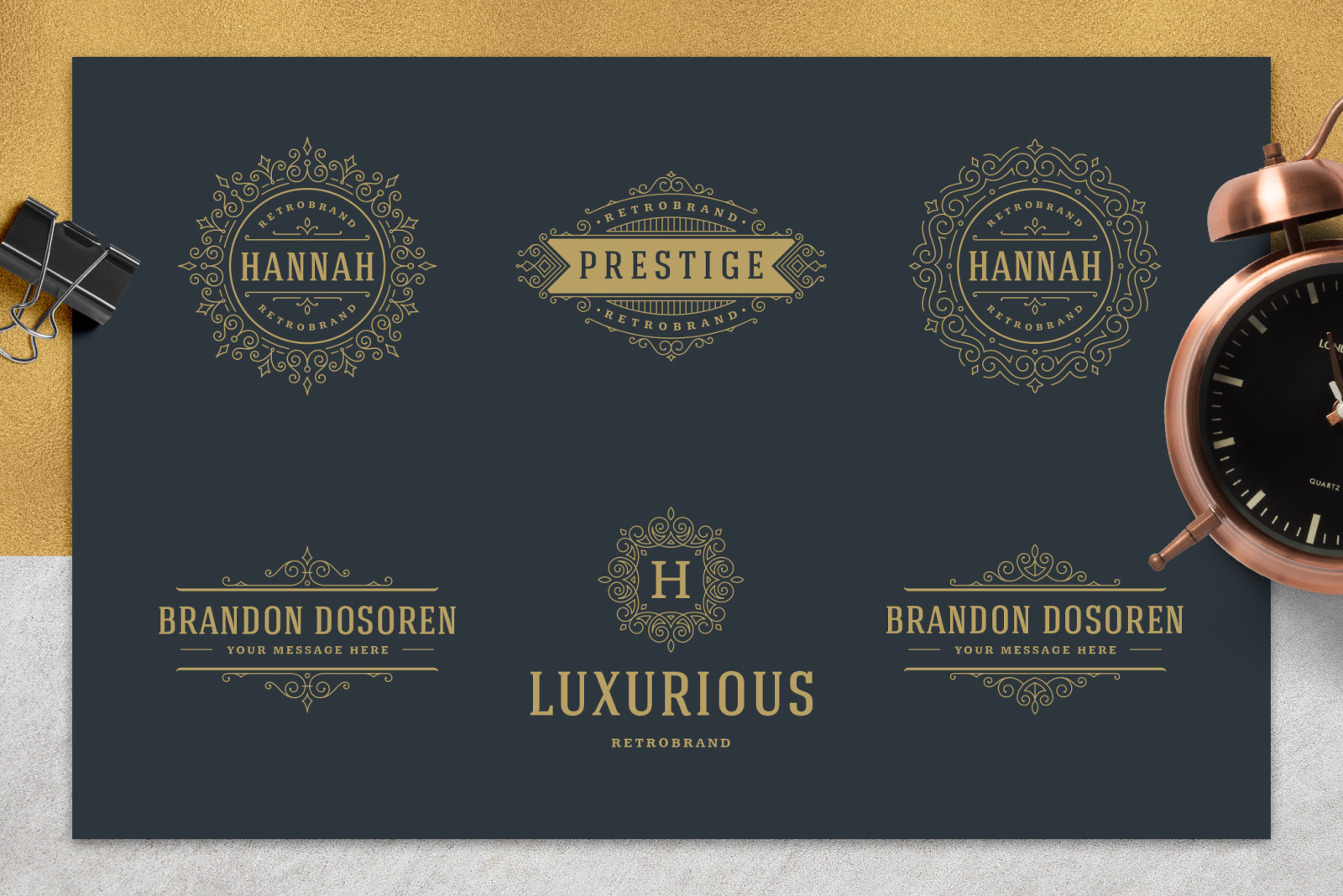 36 Luxury Ornament Logos