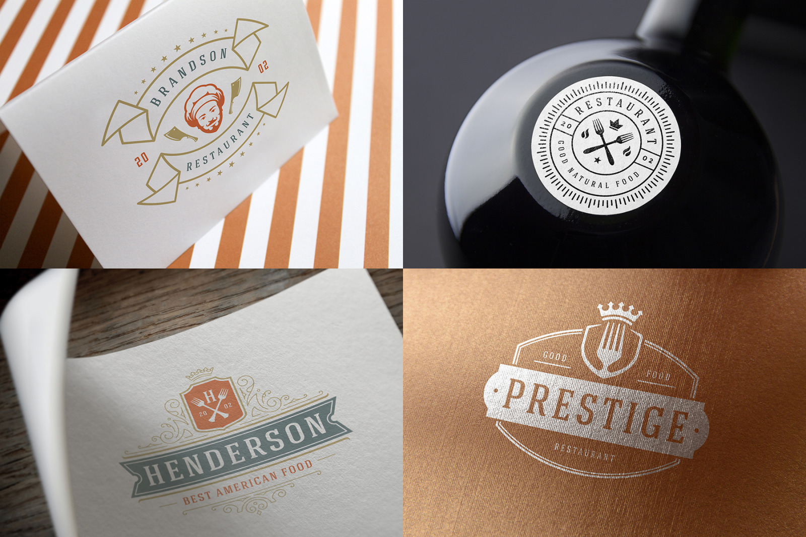 36 Restaurant Logos and Badges