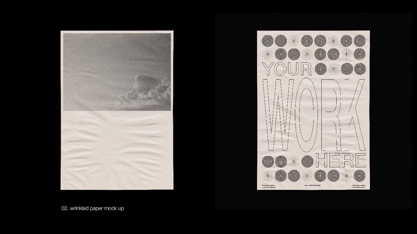 Textured Paper Mockups Textured Paper Mockups