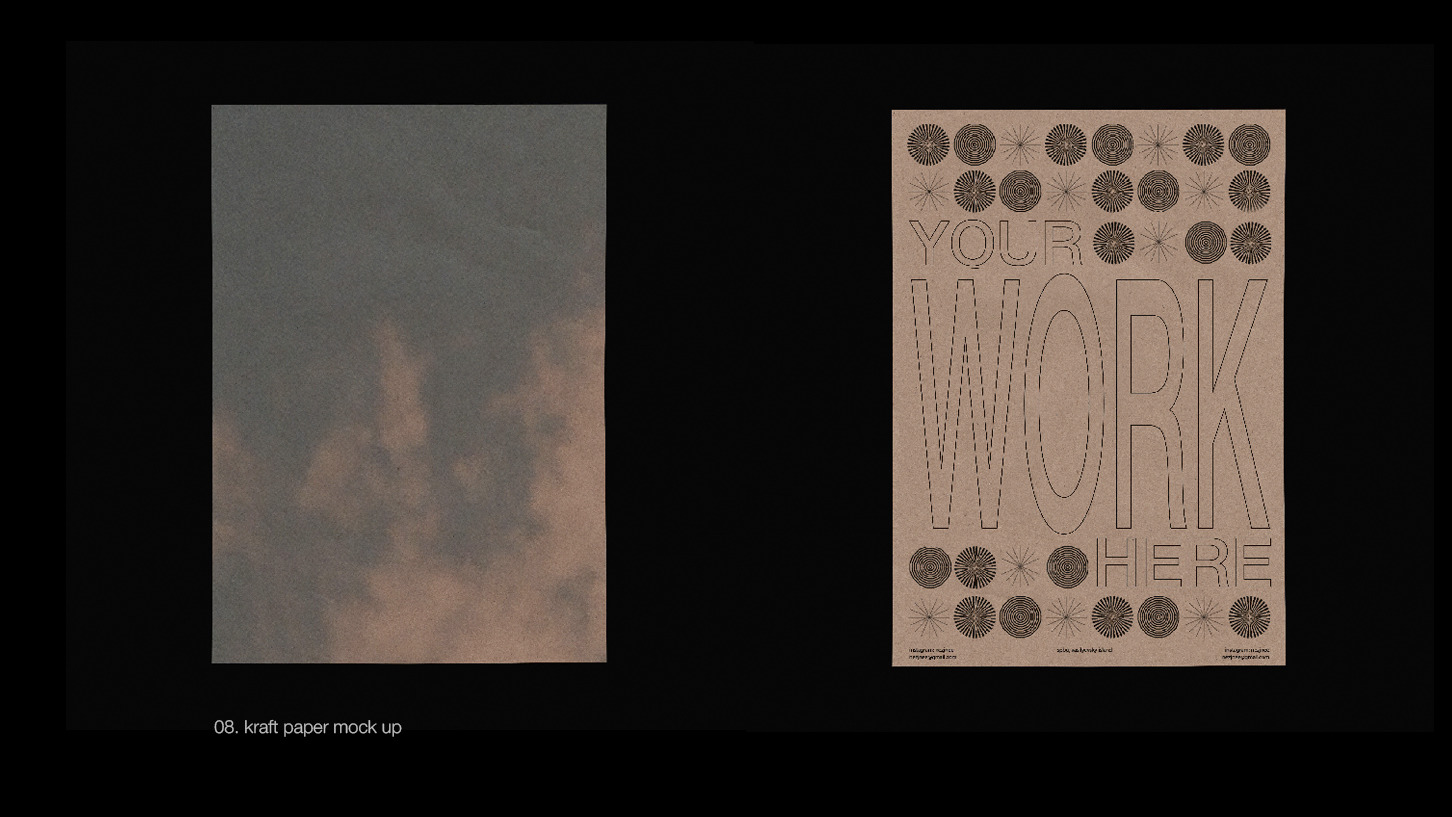 Textured Paper Mockups Textured Paper Mockups