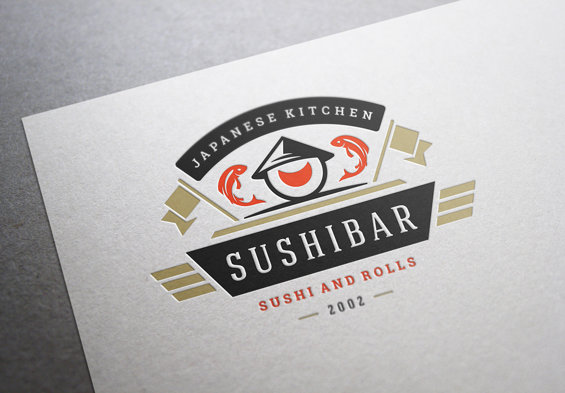 18 Sushi Bar Logos and Badges 18 Sushi Bar Logos and Badges