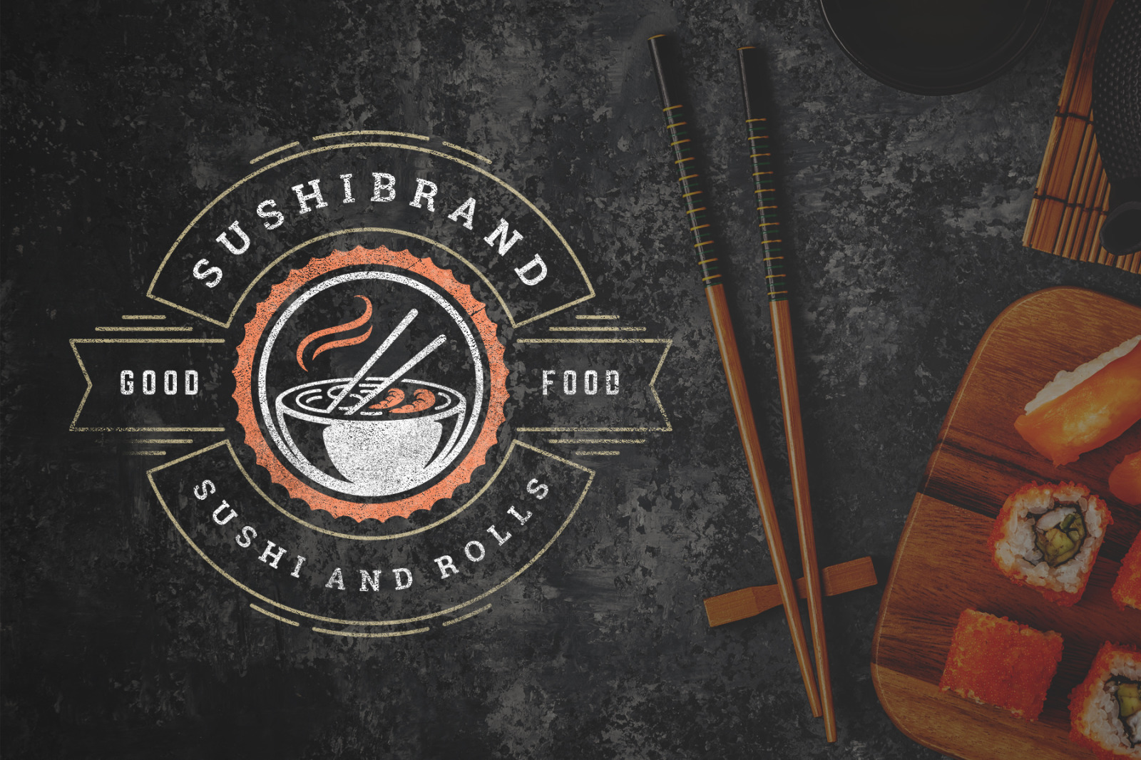 18 Sushi Bar Logos and Badges