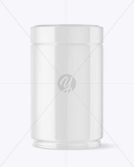 Glossy Coffee Jar Mockup