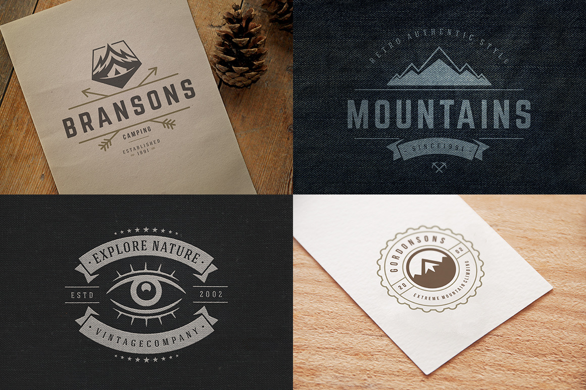 50 Outdoor logos and badges