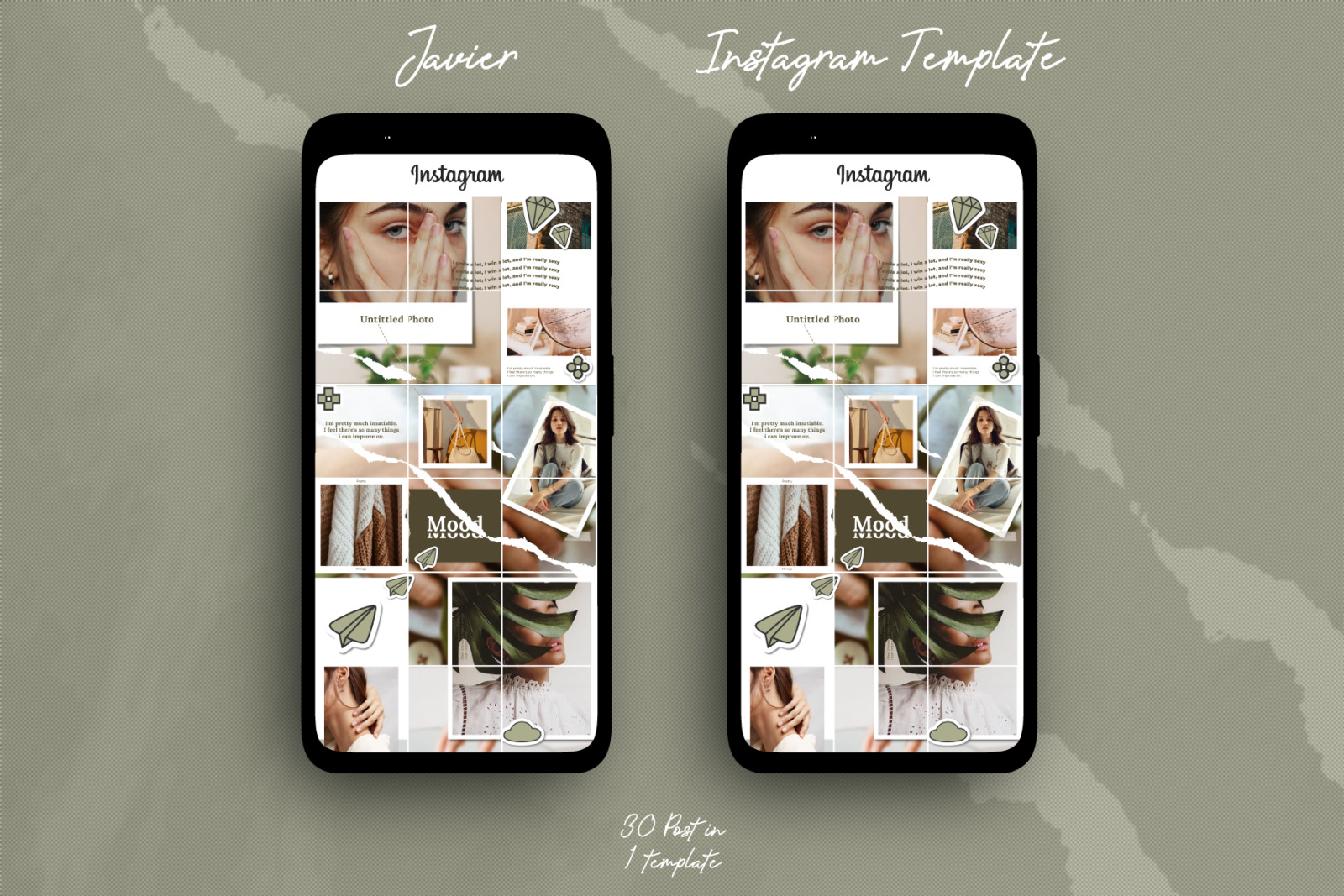 Javier - Puzzle Instagram Template