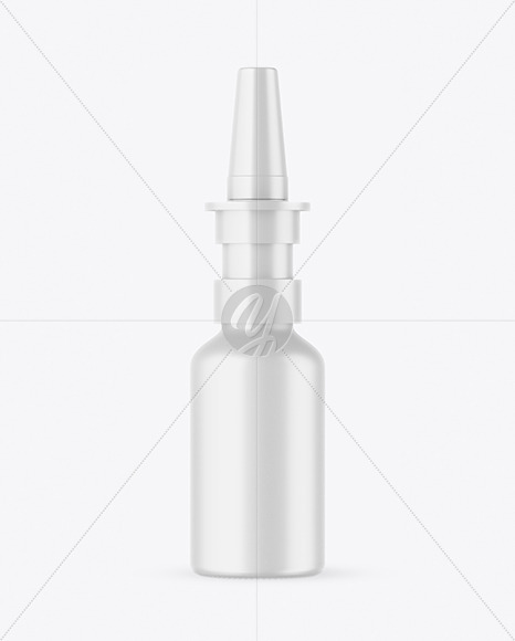 Matte Nasal Spray Bottle Mockup