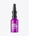 Matte Nasal Spray Bottle Mockup