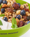 Bowl w/ Yogurt and Muesli Mockup