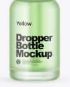 Frosted Glass Dropper Bottle Mockup