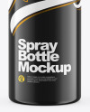 Glossy Spray Bottle Mockup