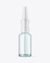 Clear Glass Nasal Spray Bottle Mockup