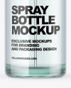 Clear Glass Nasal Spray Bottle Mockup