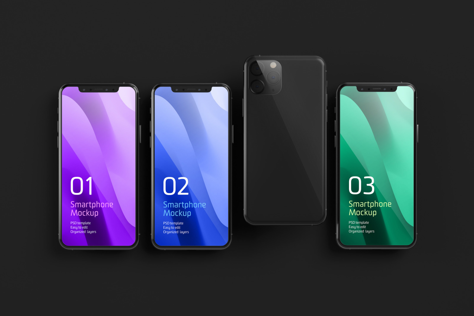 Dark iPhone 11 Pro Dark Mockup