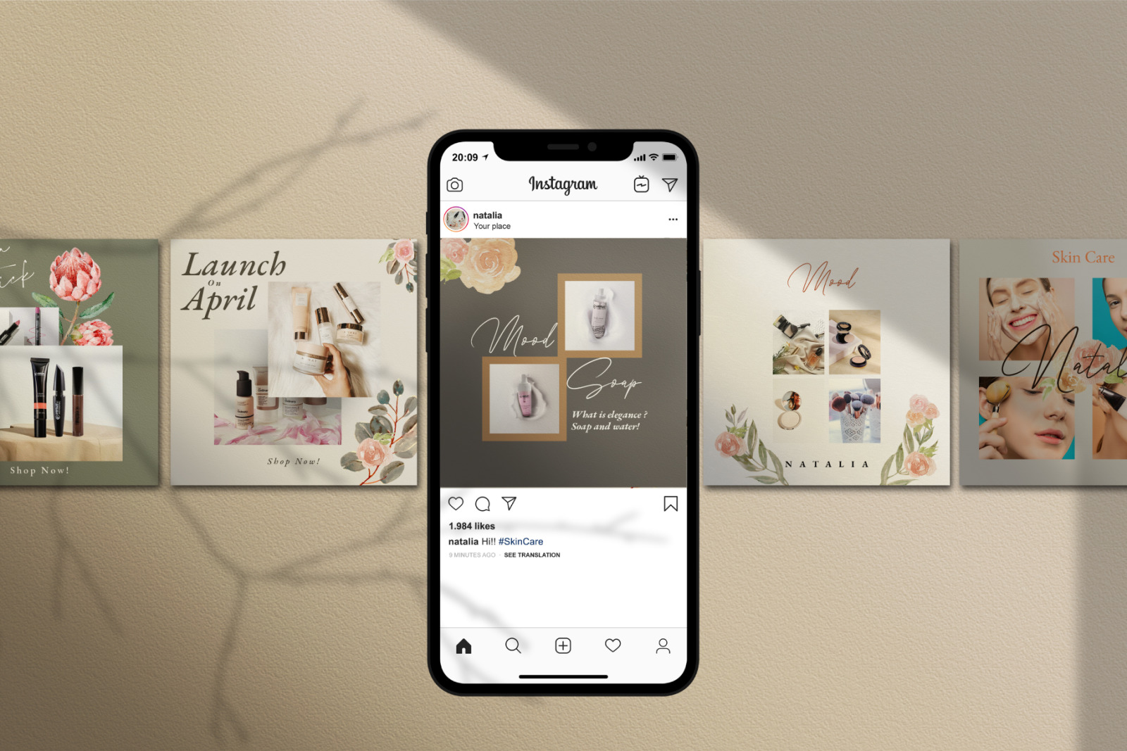 Natalia - Instagram Template Natalia - Instagram Template