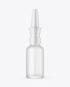 Frosted Glass Nasal Spray Bottle Mockup