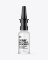 Frosted Glass Nasal Spray Bottle Mockup