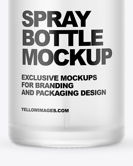 Frosted Glass Nasal Spray Bottle Mockup