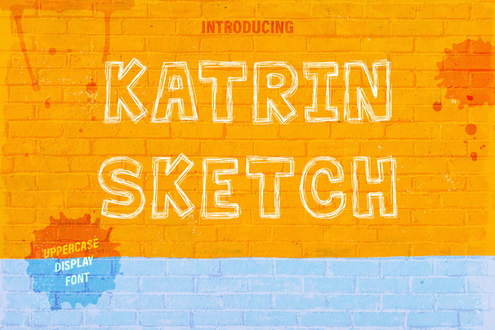 Katrin Sketch - Uppercase Font Katrin Sketch - Uppercase Font