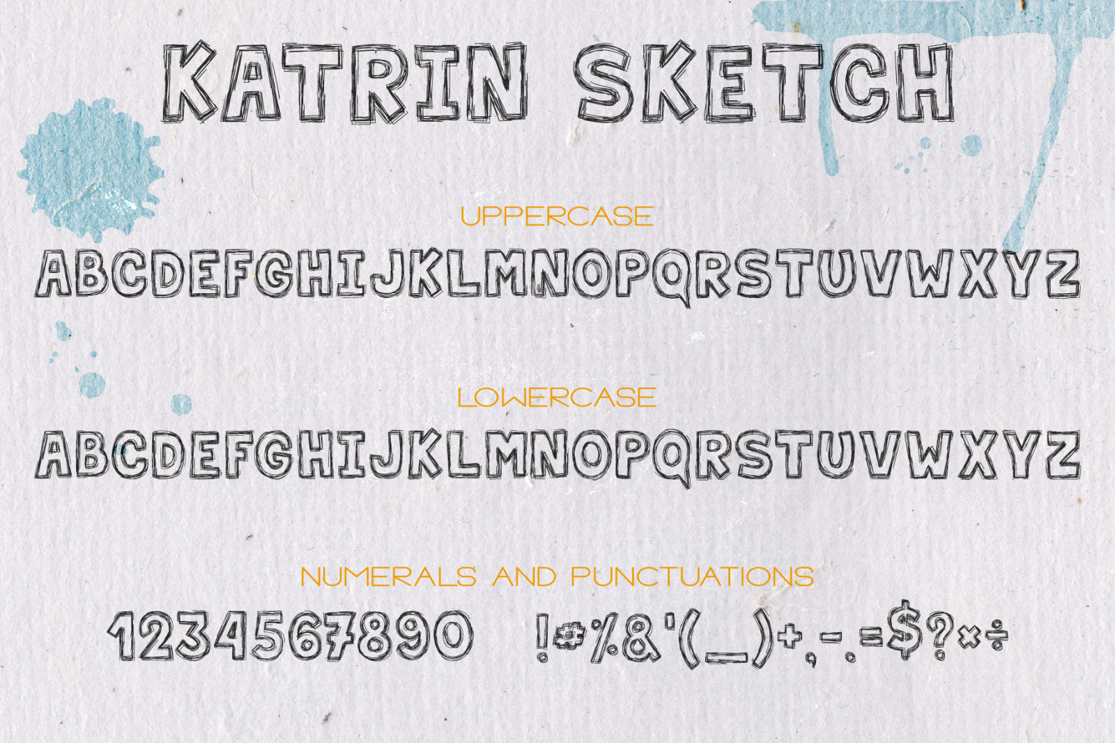 Katrin Sketch - Uppercase Font