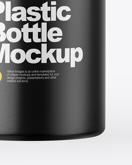 Glossy Plastic Bottle Mockup