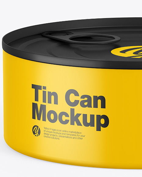 Matte Tin Can Mockup